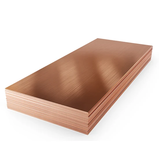 4X8 Copper Sheet Price 99.99% Tu2, C1020t, C10200, C18150 Chromium Zirconium Copper Alloys Copper Plate