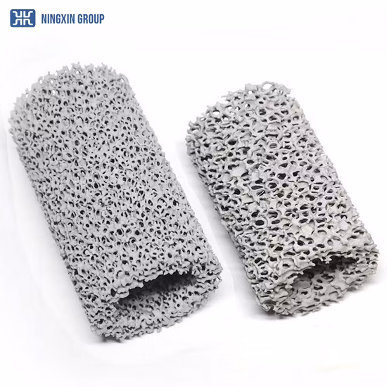 Silicon Carbide Foamed Sic Cff 40X40X15mm 20ppi Ceramic Foam Filter Liquid Iron Copper Automatic Molding Line Foundry Material Castings Molten Metal Filtration